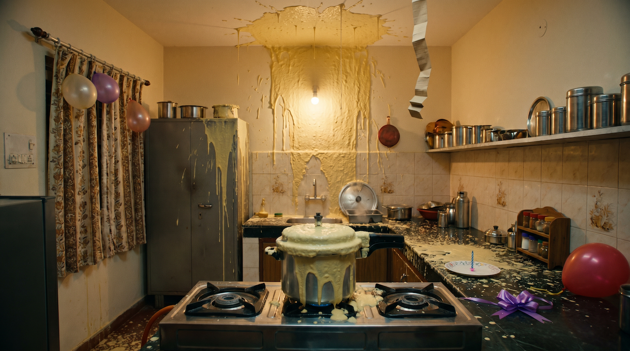 The birthday cake explosion